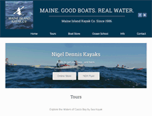 Tablet Screenshot of maineislandkayak.com